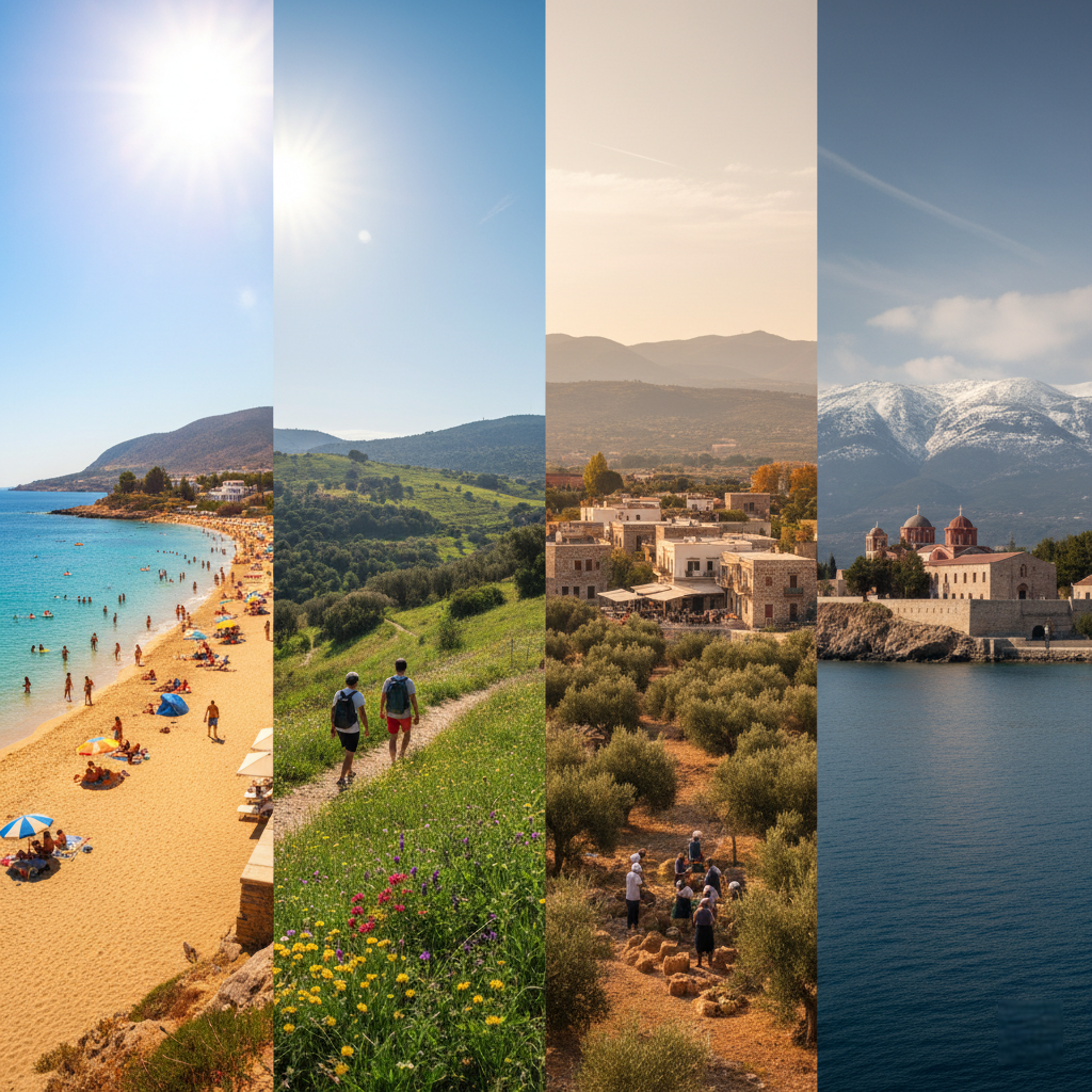 Les meilleures périodes pour partir en Crète selon le climat et les saisons.